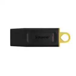 DTX/128GB KINGSTON PENDRIVE DATATRAVELER EXODIA 128GB C/TAPA PROTECTORA Y RANURA PARA COLGAR USB 3.2 NEGRO/AMARILLO