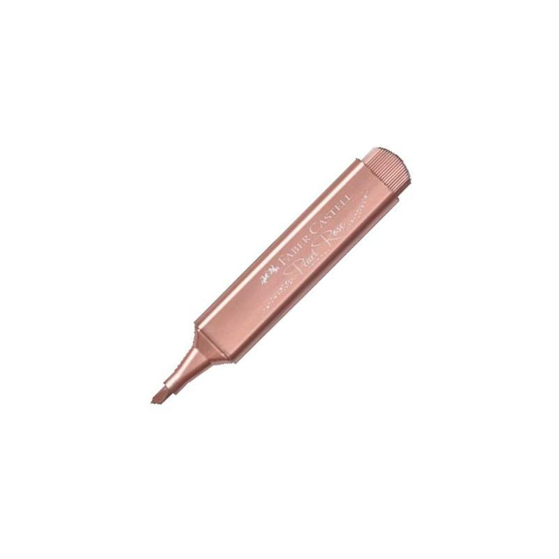 154626 FABER CASTELL MARCADOR TEXTLINER 46 METÁLICO ORO ROSA