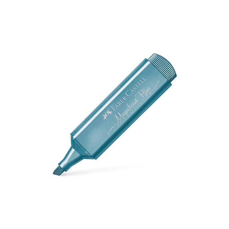 154647 FABER CASTELL MARCADOR TEXTLINER 46 METÁLICO AZUL