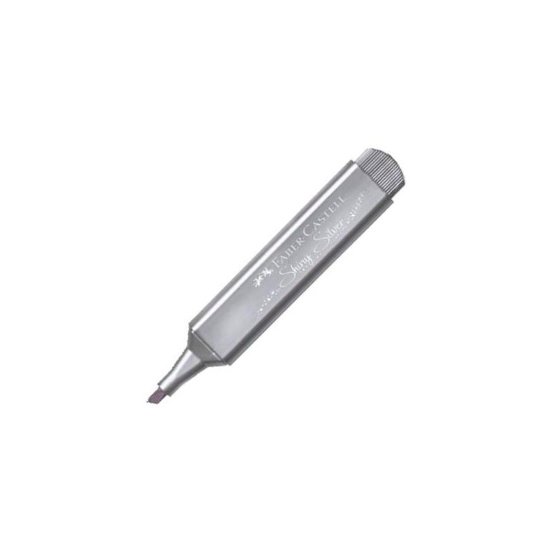 154661 FABER CASTELL MARCADOR TEXTLINER 46 METÁLICO PLATA