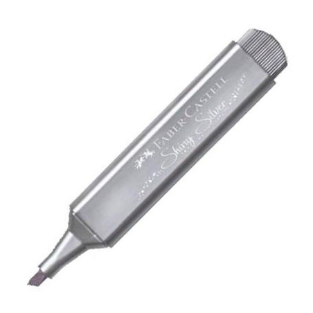 154661 FABER CASTELL MARCADOR TEXTLINER 46 METÁLICO PLATA