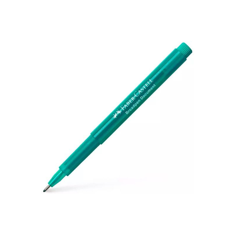 155456 FABER CASTELL ROTULADOR BROADPEN DOCUMENT 0.8MM TURQUESA