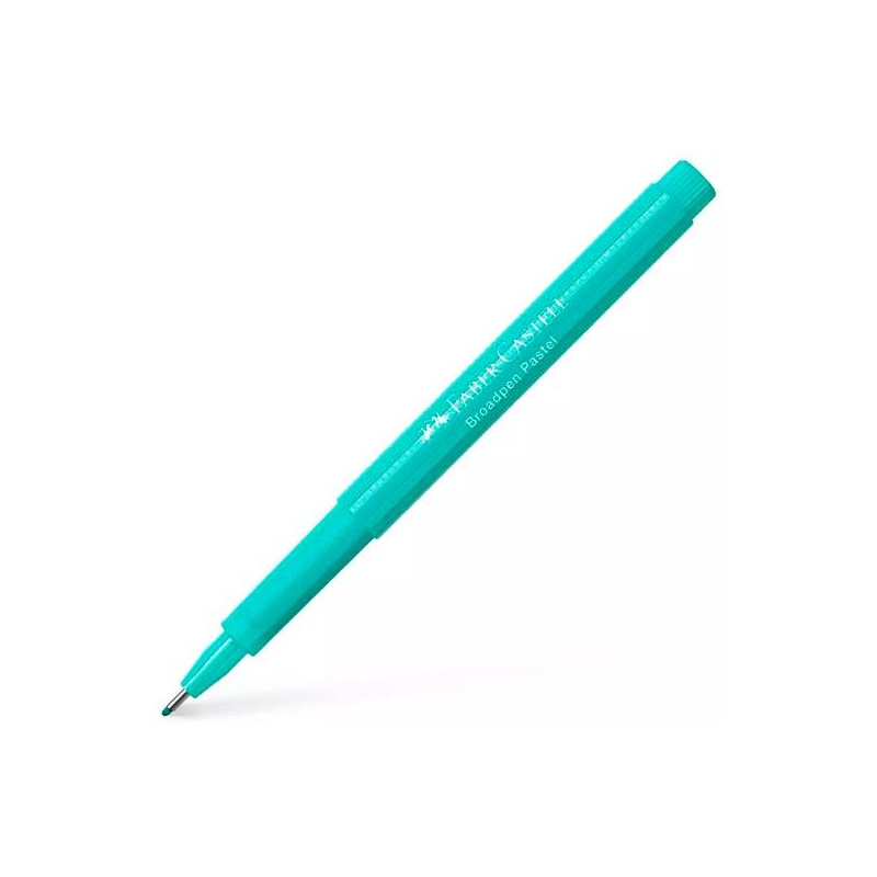 155457 FABER CASTELL ROTULADOR BROADPEN PASTEL 0.8MM TURQUESA