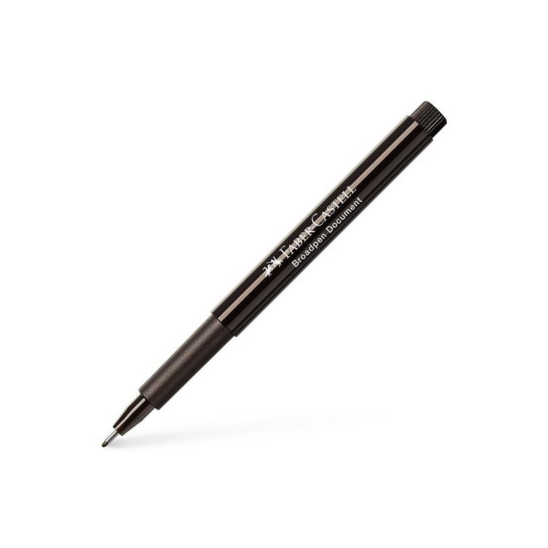 155499 FABER CASTELL ROTULADOR BROADPEN DOCUMENT 0.8MM NEGRO