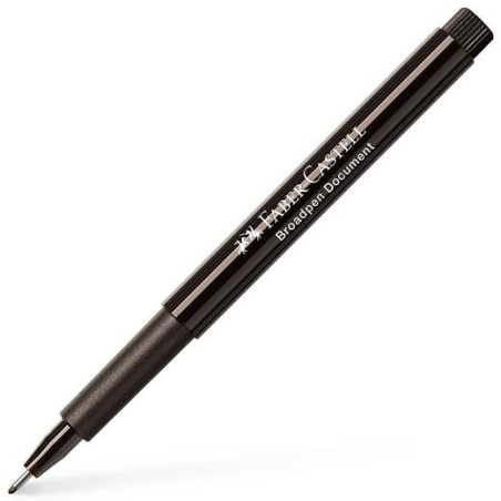 155499 FABER CASTELL ROTULADOR BROADPEN DOCUMENT 0.8MM NEGRO