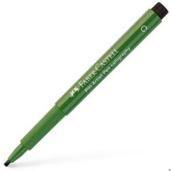 167574 FABER CASTELL ROTULADOR PERMANENTE PITT ARTIST PEN CALLIGRAPHY 2.5MM VERDE ÓXIDO CROMO