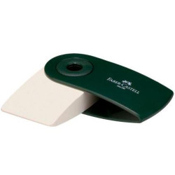 182402 FABER CASTELL GOMA DE BORRAR SLEEVE CON FUNDA VERDE