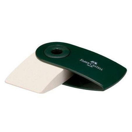 182402 FABER CASTELL GOMA DE BORRAR SLEEVE CON FUNDA VERDE