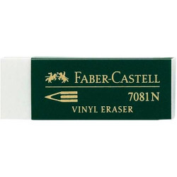 B-7081-2 FABER CASTELL GOMA DE BORRAR 7081 N BLANCO -EN BLISTER DE 2