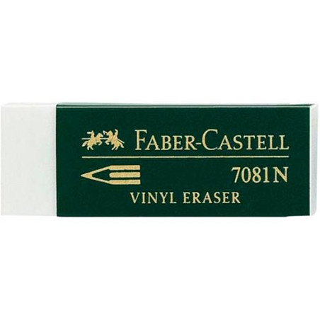 B-7081-2 FABER CASTELL GOMA DE BORRAR 7081 N BLANCO -EN BLISTER DE 2