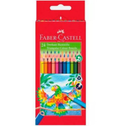 116544 FABER CASTELL LÁPICES DE COLORES TRIANGULAR C/SURTIDOS ESTUCHE 24 UD