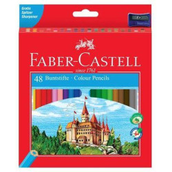 120148 FABER CASTELL LÁPICES DE COLORES CLASSIC C/SURTIDOS ESTUCHE 48 UD