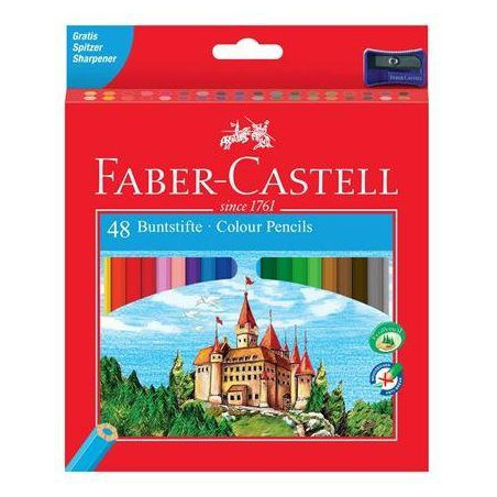 120148 FABER CASTELL LÁPICES DE COLORES CLASSIC C/SURTIDOS ESTUCHE 48 UD