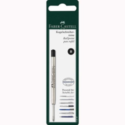 148787 FABER CASTELL RECAMBIO PARA BOLÍGRAFO GRAN CAPACIDAD B NEGRO EN BLISTER