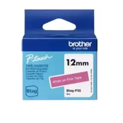 BTAGP35 BROTHER CINTA DOMÉSTICA BTAG BLANCO SOBRE ROSA - PTN10