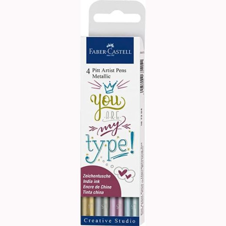 167304 FABER CASTELL ROTULADORES PITT ARTIST PEN METALLIC 1