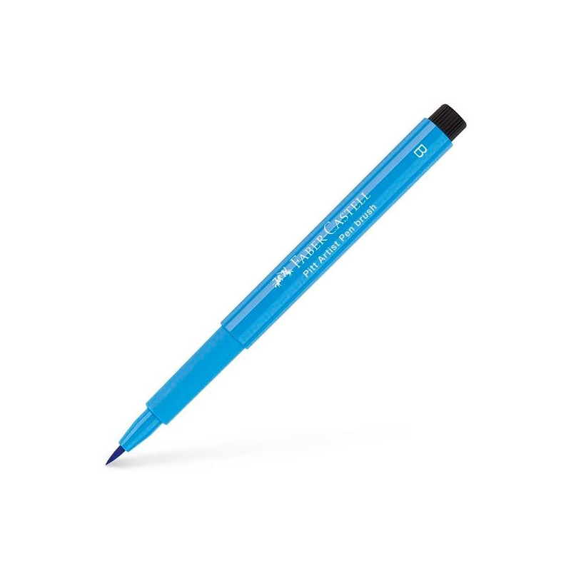 167446 FABER CASTELL ROTULADOR PITT ARTIST PEN BRUSH PUNTA PINCEL AZUL ESMALTE