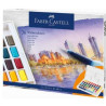 169736 FABER CASTELL ACUARELAS EN PASTILLAS CREATIVE STUDIO COLORES SURTIDOS ESTUCHE 36 UD