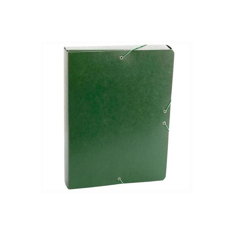 15933 FABRISA CARPETA DE PROYECTOS 5CM MONTADA CARTON GOFRADO CON GOMAS FOLIO VERDE