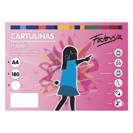 15452 FABRISA CARTULINA 180G A4 50H BLANCO