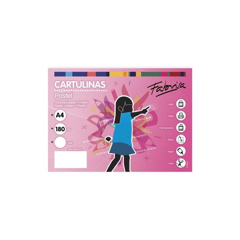 15477 FABRISA CARTULINA 180G A4 100H BLANCO