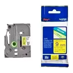 TZE621 BROTHER CINTA ROTULADORA LAMINADA TEXTO NEGRO SOBRE AMARILLO - 9MMX8M