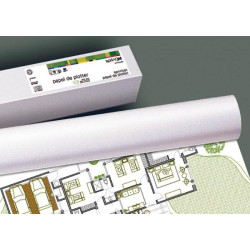 16094 FABRISA ROLLO DE PAPEL PARA PLOTTER 610MM(24")X50M 80GR BLANCO OPACO