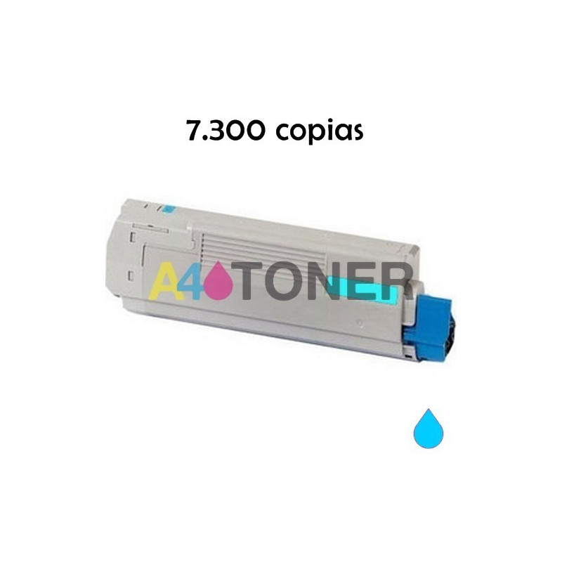 Toner OKI C822 cyan compatible al toner original OKI 44844615
