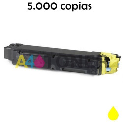 Toner compatible Kyocera TK5140 / TK-5140 / TK 5140 amarillo alternativo a Kyocera 1T02NRANL0