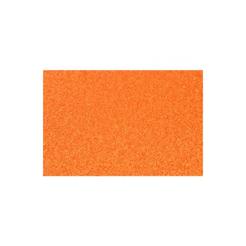 572ZG10 FAMA GOMA EVA 50X70 GROSOR 2MM GLITTER NARANJA PACK 10 UD