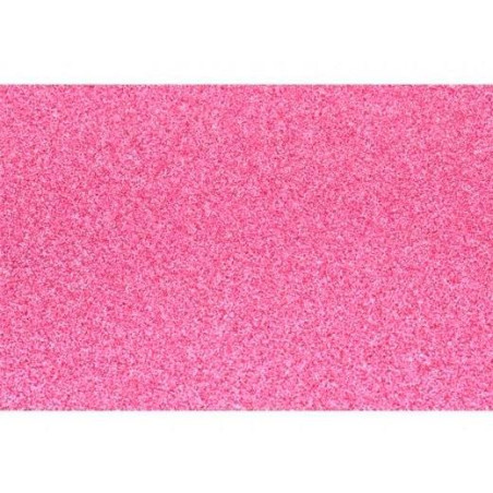 572ZG43 FAMA GOMA EVA 50X70 GROSOR 2MM GLITTER ROSA PACK 10 UD