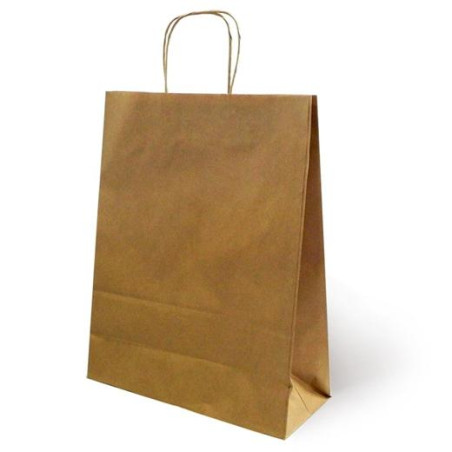 27265KT FAMA BOLSA DE ASA RETORCIDA 125GR 15X8X21CM PAPEL KRAFT