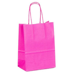 27265MA FAMA BOLSA DE ASA RETORCIDA 125GR 15X8X21CM PAPEL MAGENTA