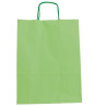 27265VC FAMA BOLSA DE ASA RETORCIDA 125GR 15X8X21CM PAPEL VERDE CLARO