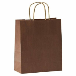 27268CT FAMA BOLSA DE ASA RETORCIDA 125GR 31X11X42CM PAPEL MARRON