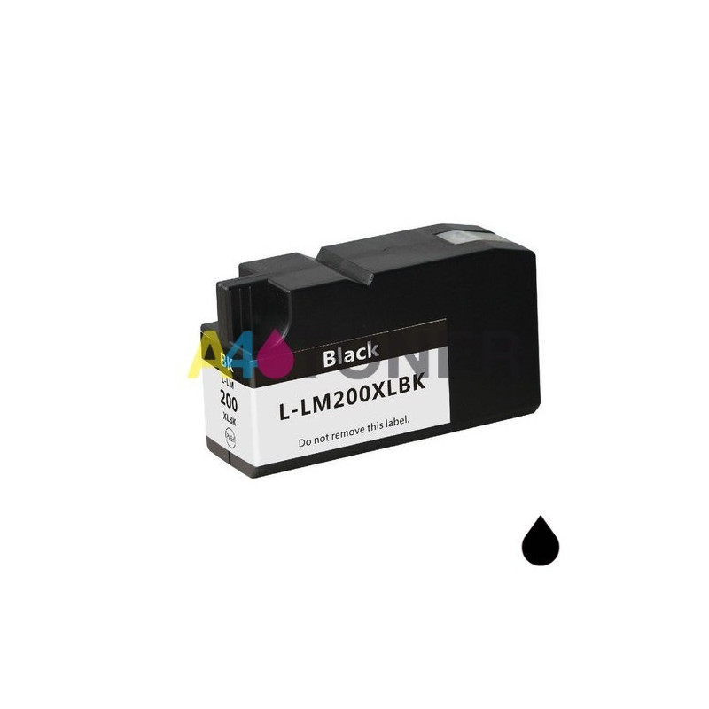 Cartucho de tinta Lexmark nº 200XL negro compatible al cartucho de tinta original lexmark 14L0197/14L0174E