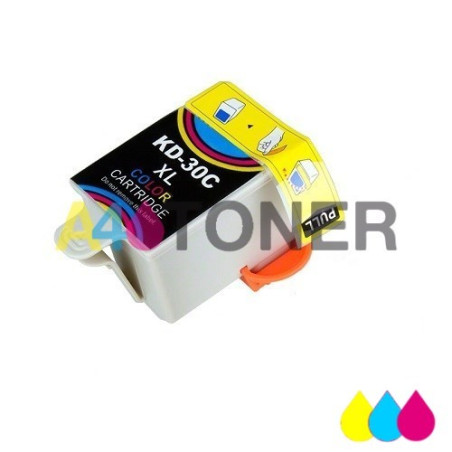 Cartucho de tinta Kodak 30 30XL tricolor compatible con Kodak 30 XL ( 3952371 / 1341080 )