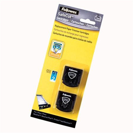 5411401 FELLOWES CUCHILLAS CORTE RECTO PARA CIZALLA PACK 2 UD