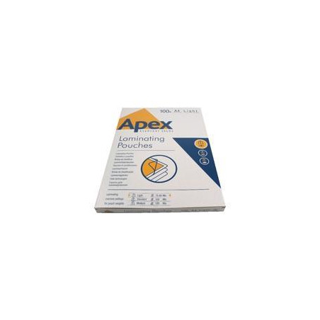 6003201 FELLOWES FUNDAS DE PLASTIFICAR APEX 80 MICRAS A4 BRILLO PACK 100 UD