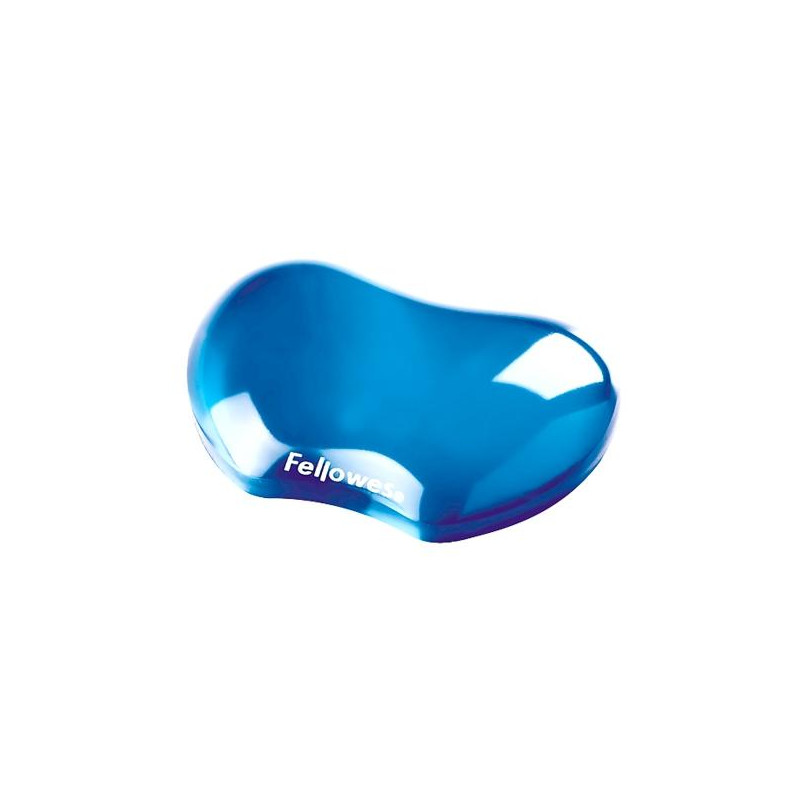 91177-72 FELLOWES REPOSAMUÑECAS GEL FLEXIBLE CRYSTAL AZUL