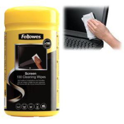 9970330 FELLOWES DISPENSADOR 100 TOALLITAS PREHUMEDECIDAS LIMPIADORAS DE PANTALLA