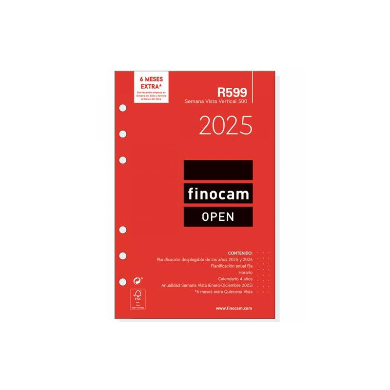 711500025 FINOCAM RECAMBIO ANUAL OPEN R599 500-117X181MM SVV 2025