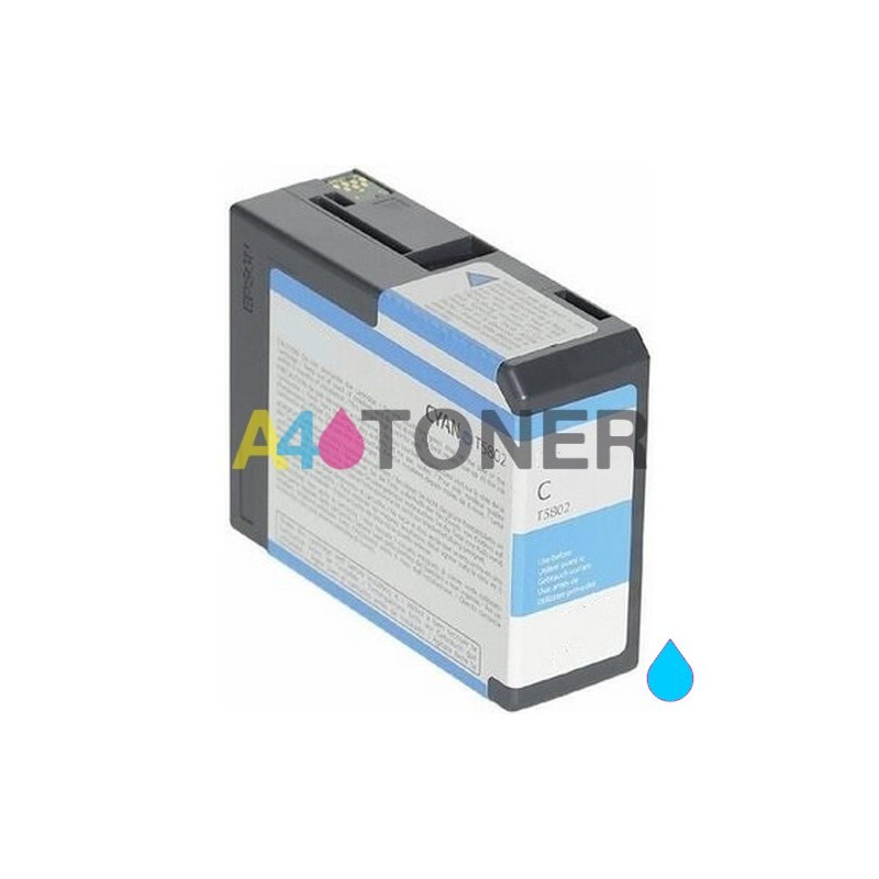 Cartucho de tinta Epson T5802 cyan compatible con Epson C13T580200