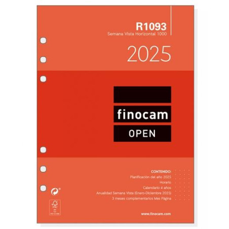 711590025 FINOCAM RECAMBIO ANUAL OPEN R1093 1000-155X215MM SVH 2025