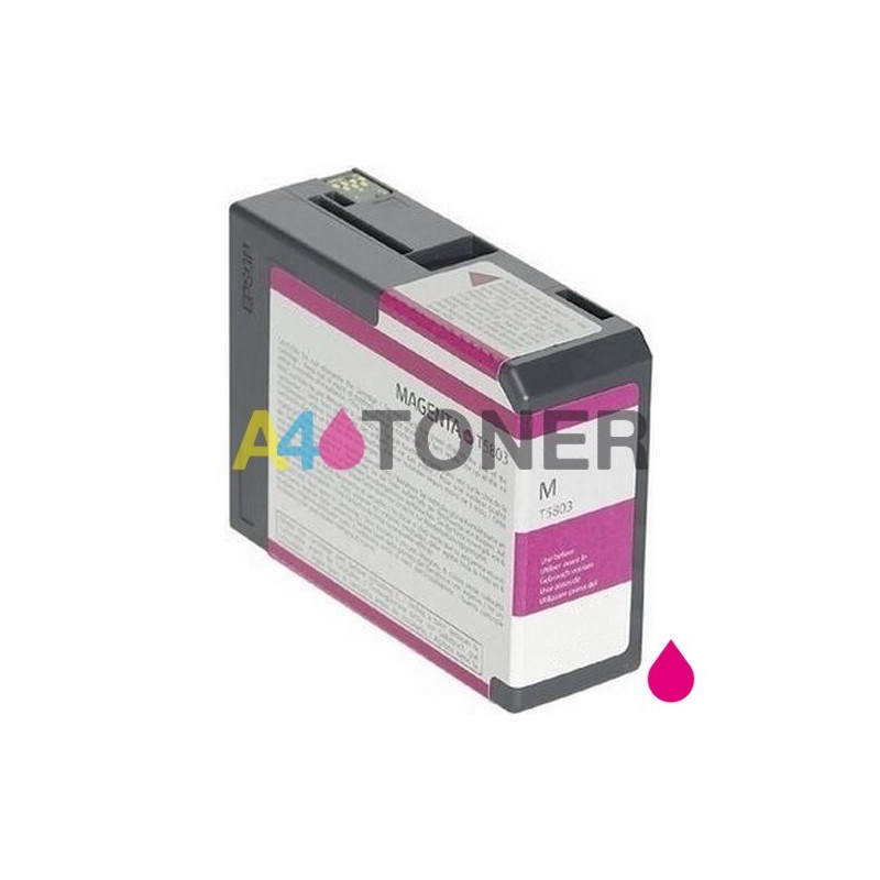 Cartucho de tinta Epson T5803 magenta compatible con Epson C13T580300