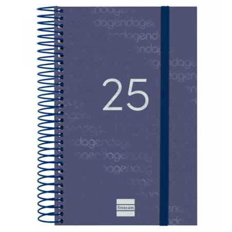 741091025 FINOCAM AGENDA ANUAL YEAR ESPIRAL E5-117X181MM 1DP AZUL 2025