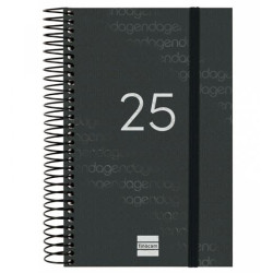 741096025 FINOCAM AGENDA ANUAL YEAR ESPIRAL E5-117X181MM 1DP NEGRO 2025