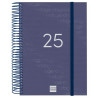 741101025 FINOCAM AGENDA ANUAL YEAR ESPIRAL E10-155X212MM 1DP AZUL 2025