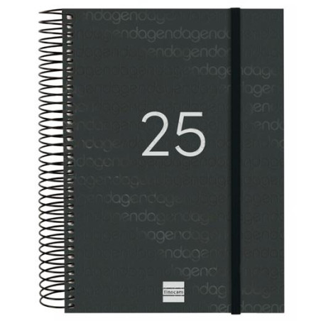 741106025 FINOCAM AGENDA ANUAL YEAR ESPIRAL E10-155X212MM 1DP NEGRO 2025