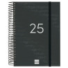 741106025 FINOCAM AGENDA ANUAL YEAR ESPIRAL E10-155X212MM 1DP NEGRO 2025